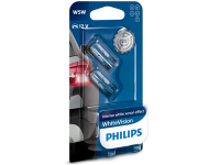 Polttimopari PHILIPS W5W 12V WHITEVISION Blister