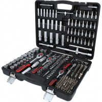 KS TOOLS 1/4"+3/8"+1/2" hylsyavainsarja, 255-osainen