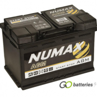 NUMAX Agm Start-Stop-akku 096 / 12V, 70Ah, 760A  / 278x175x190