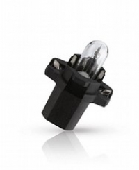 Polttimo PHILIPS 12V 1,2W BAX8,3s/1,35 Musta