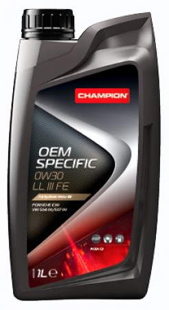CHAMPION Moottoriöljy OEM SPECIFIC 0W-30 LL III FE 1L