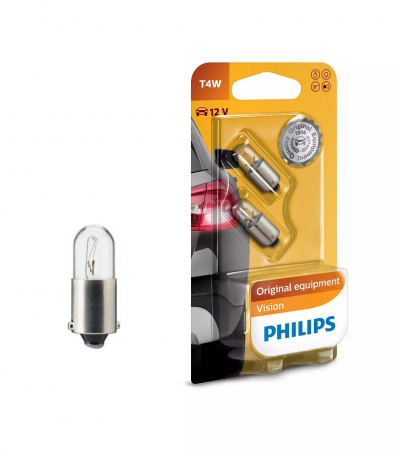 Polttimopari PHILIPS 12V T4W 