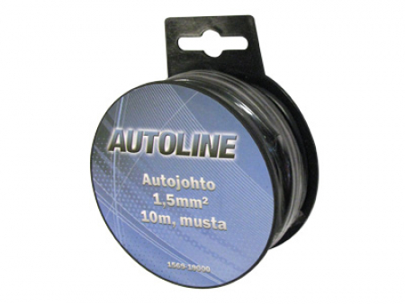 Autoline Autojohto 1,5mm2 Musta 10m