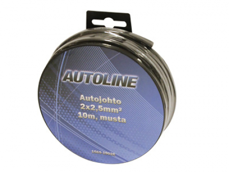 Autoline Autojohto Musta 2x2,50mm2 10m