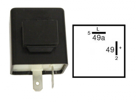 Autoline Vilkkurele Led / 12V / 2-Napainen