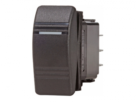 BLUE SEA Keinukytkin 8282 - OFF-ON 12-24V musta led-merkkivalolla