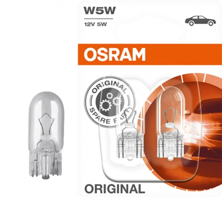 Polttimopari OSRAM Original 12V W5W 