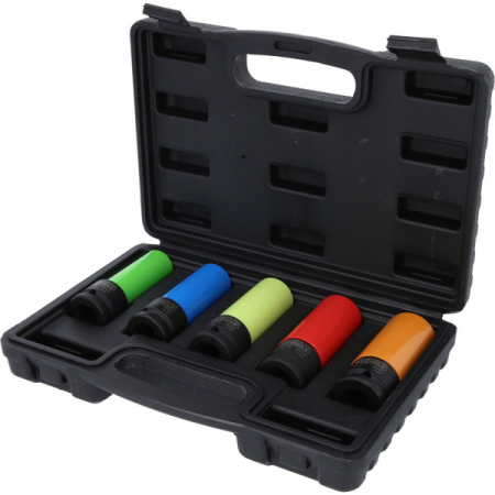 KS TOOLS 1/2" alumiinipyörän voimahylsysarja, 5 kpl